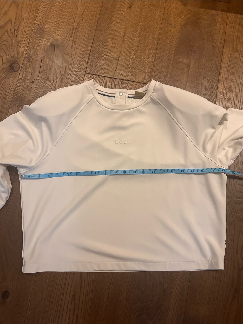 BOSS Cream and Neckline Logo Beautiful top - Picture 5 of 15